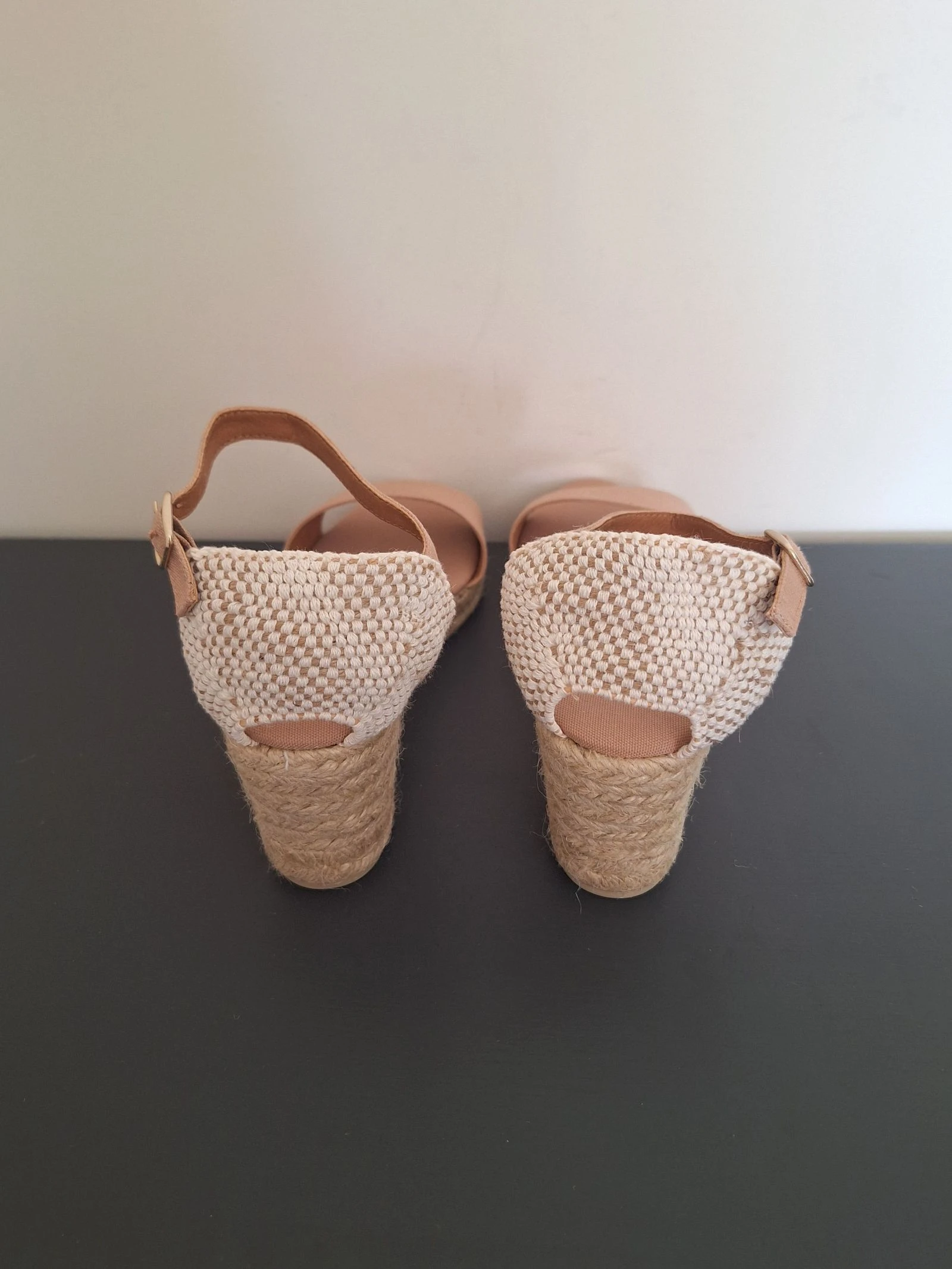 Espadrilles Castañer bege marrom com salto baixo tamanho 40 – photo 7